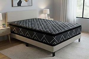 Charcoal Double Sided Pillow Top Mattress by Dream Well