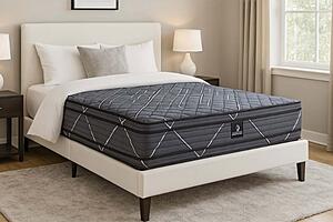 Grey Steel Double Sided Euro Top Mattress by Dream Well