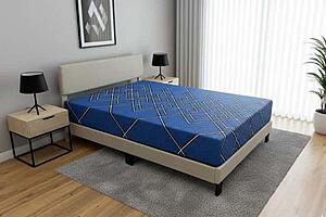 Cozy Blue 10" Rolled Foam Mattress by Dream Well
