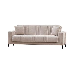 Adela Convertible Sofa - Cream by Furnia Furniture