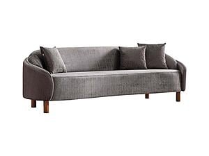 Alessa Stationary Sofa - Grey by Furnia Furniture