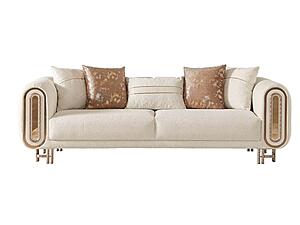 Bella Stationary Sofa - Cream by Furnia Furniture