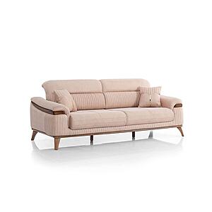 Beta 2-pieces Sofa & Loveseat Set - Beige by Furnia Furniture