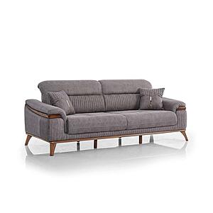 Beta Convertible Sofa - Fume by Furnia Furniture
