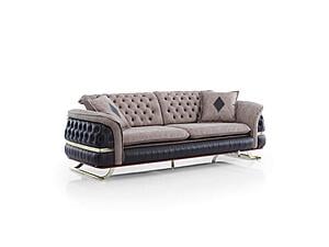 Bravo Convertible Sofa - Brown by Furnia Furniture