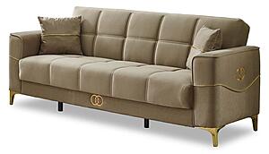 Clara 2-Pieces Sofa & Loveseat Set - Beige by Furnia Furniture