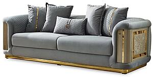 Elegance Stationary Sofa - Light Grey by Furnia Furniture