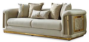 Elegance Stationary Sofa - Cream by Furnia Furniture