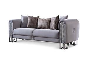 Kapadokya Stationary Loveseat - Grey by Furnia Furniture