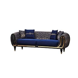 Lima Stationary Sofa - Blue by Furnia Furniture