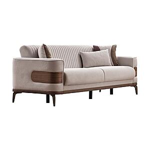 New Mood Convertible Sofa Cream by Furnia Furniture