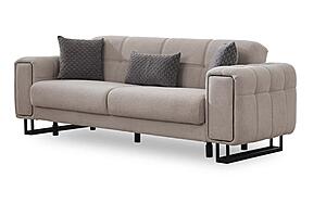 Nero Convertible Sofa - Light Grey by Furnia Furniture