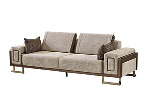 Nirvana 2-Pieces Sofa & Chair - Beige by Furnia Furniture