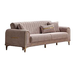 Orion Convertible Sofa - Cream by Furnia Furniture