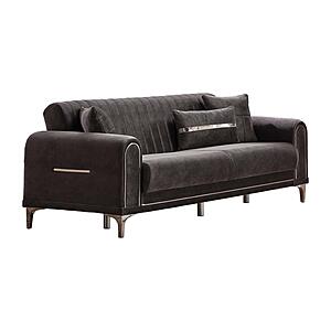 Orion Convertible Sofa - Grey by Furnia Furniture