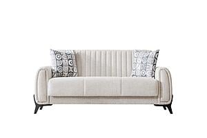 Palermo Convertible Loveseat - Cream by Furnia Furniture