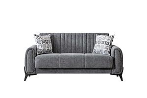 Palermo Convertible Loveseat - Grey by Furnia Furniture