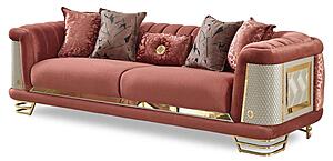 Romans Stationary Sofa - Brick by Furnia Furniture