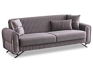 Royal 2-Pieces Sofa & Loveseat Set - Light Grey by Furnia Furniture