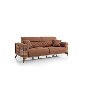 Ruby Convertible Sofa - Beige by Furnia Furniture