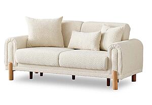 Soho Convertible Loveseat - Cream by Furnia Furniture