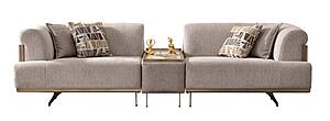 Urla Stationary Module Sofa - Cream by Furnia Furniture