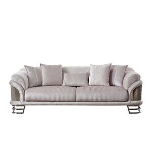 Versace Stationary Sofa - Light Grey by Furnia Furniture
