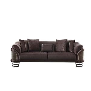 Versace Stationary Sofa - Dark Grey by Furnia Furniture