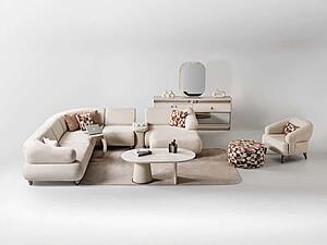 Bern Modular Sectional Sofa Cream by Furnia Furniture