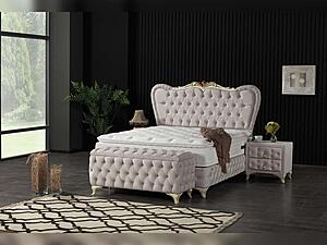 Armada Storage Bed w/Headboard - Cream by Furnia Furniture