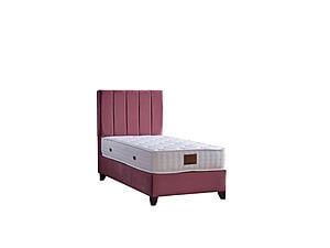Cordoba Storage Bed w/Headboard - Dusty Rose by Furnia Furniture