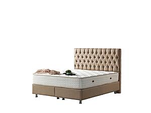 Nevada Storage Bed w/Headboard - Cream by Furnia Furniture