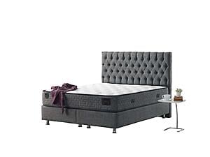 Nevada Storage Bed w/Headboard - Grey by Furnia Furniture