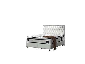 Nevada Storage Bed w/Headboard - White by Furnia Furniture