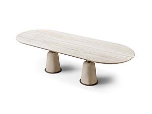 Bern 78" Dining Tabler - Beige by Furnia Furniture