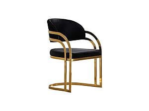 Romans Dining Chair Black by Furnia Furniture