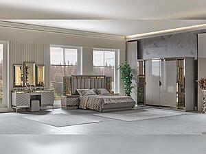 Gokce Bedroom Set - Grey by Furnia Furniture