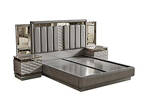 Gokce Bedroom Set - Grey by Furnia Furniture