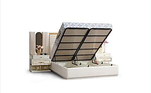 Marsel Bedroom Set - Cream by Furnia Furniture