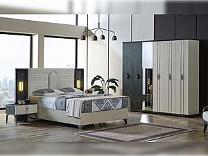 Nero Bedroom Set - Light Grey by Furnia Furniture