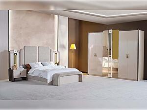 Nirvana Bedroom Set - Beige by Furnia Furniture