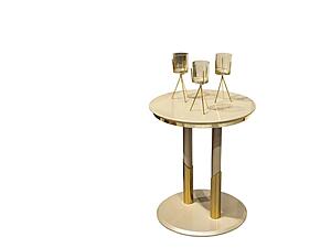 Madrid End Table - Beige by Furnia Furniture