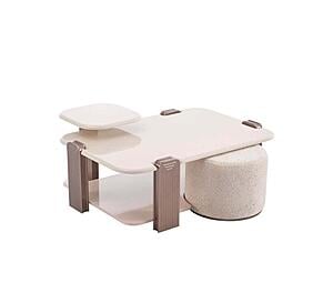 Nirvana Coffee Table Set - Beige by Furnia Furniture