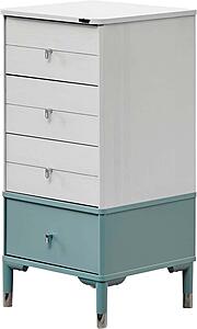 Marin Chest - White/Green by Furnia Furniture