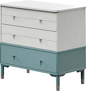 Marin Chiffonier w/Mirror - White/Green by Furnia Furniture