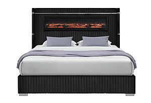 2215 Black King Bed by Global Furniture