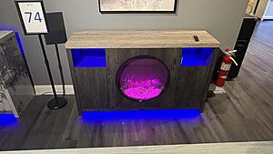 Alora Marble 70" Entertainment Unit w/Speakers & LED by Global Furniture