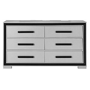 Amelia Grey Black Dresser by Global Furniture