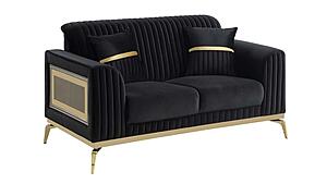 Antigua Upholstery Loveseat - Black by Galaxy Furniture