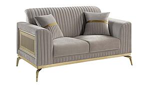Antigua Upholstery Loveseat - Taupe by Galaxy Furniture